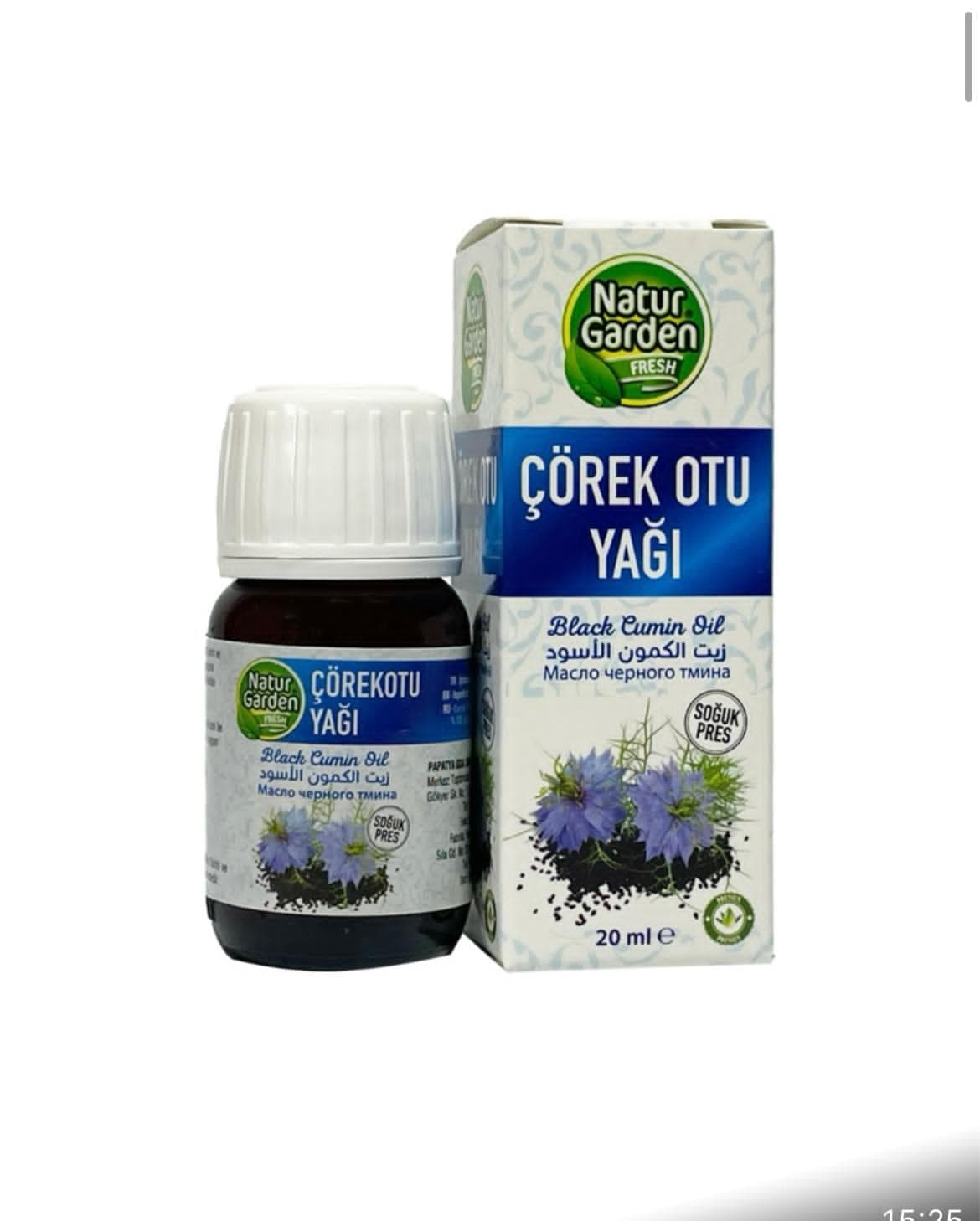 Natur Garden Çörek Otu Yağı 20ml