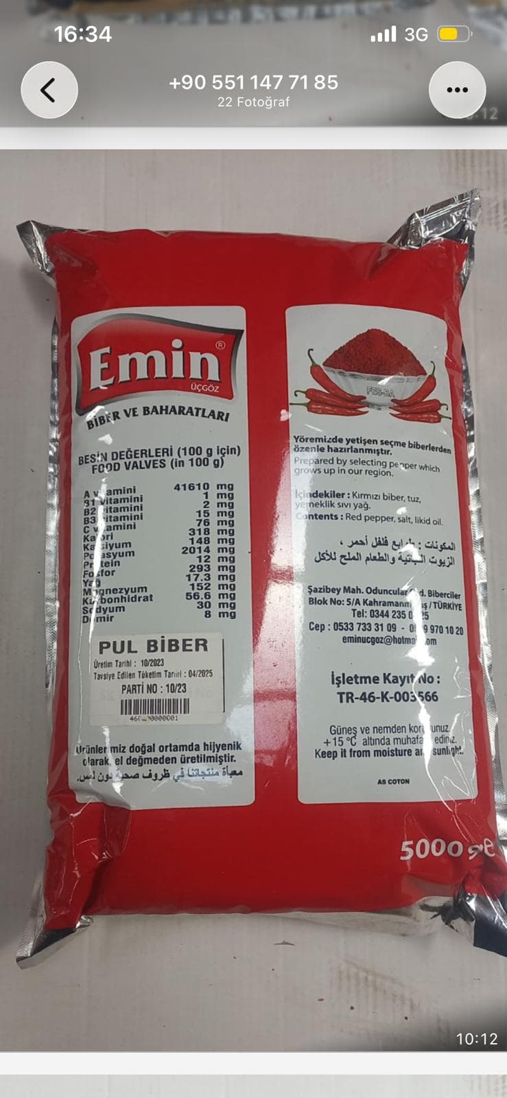 Emin Üçgöz Pul Biber