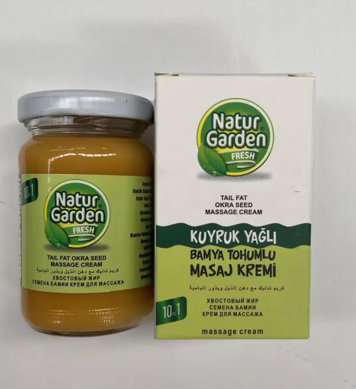 Natur Garden Kuyruk Yağlı Bamya Tohumlu Masaj Kremi